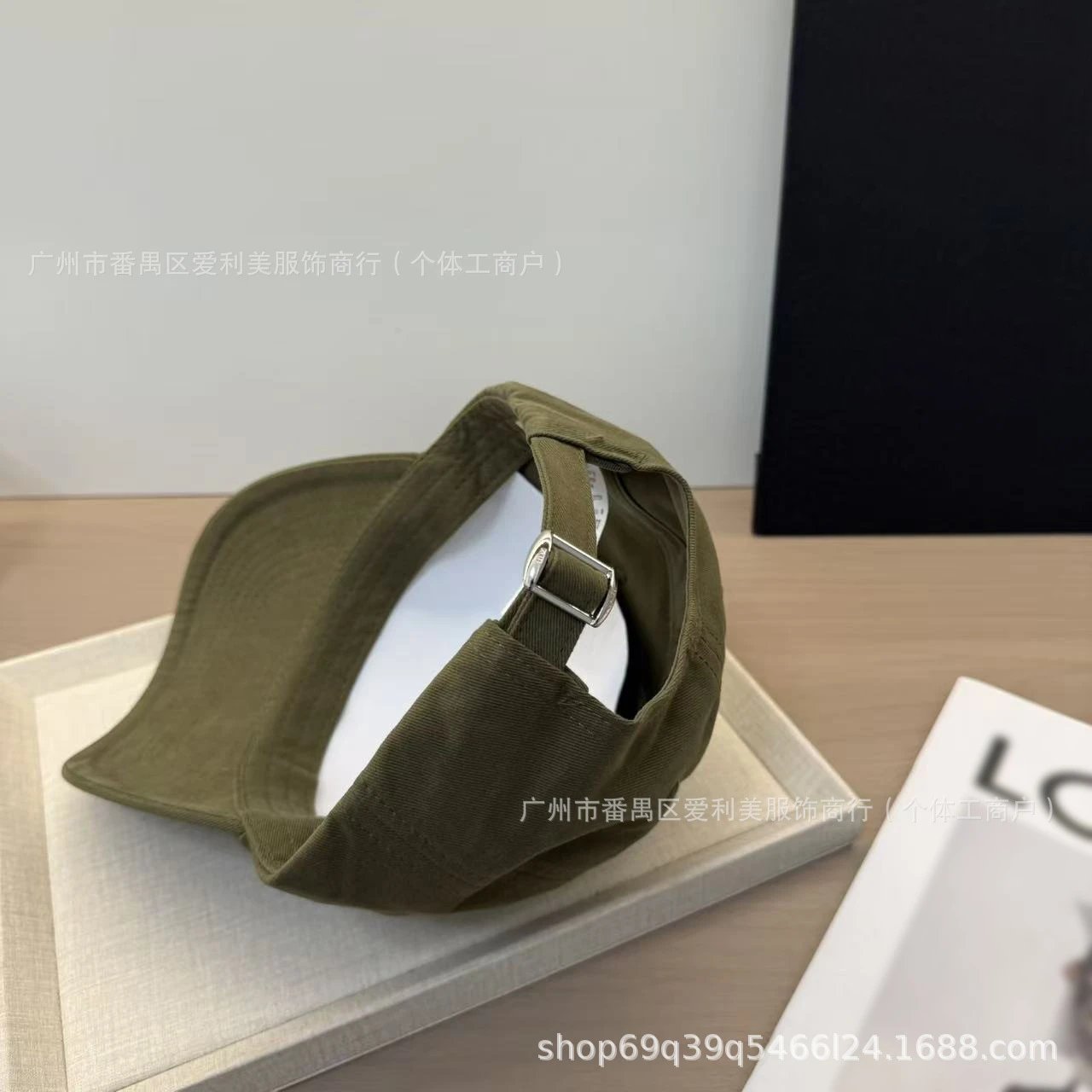 Design CLLIEE Embroidered Horse Carriage Logo Baseball Cap Army Green Baseball Cap - 14