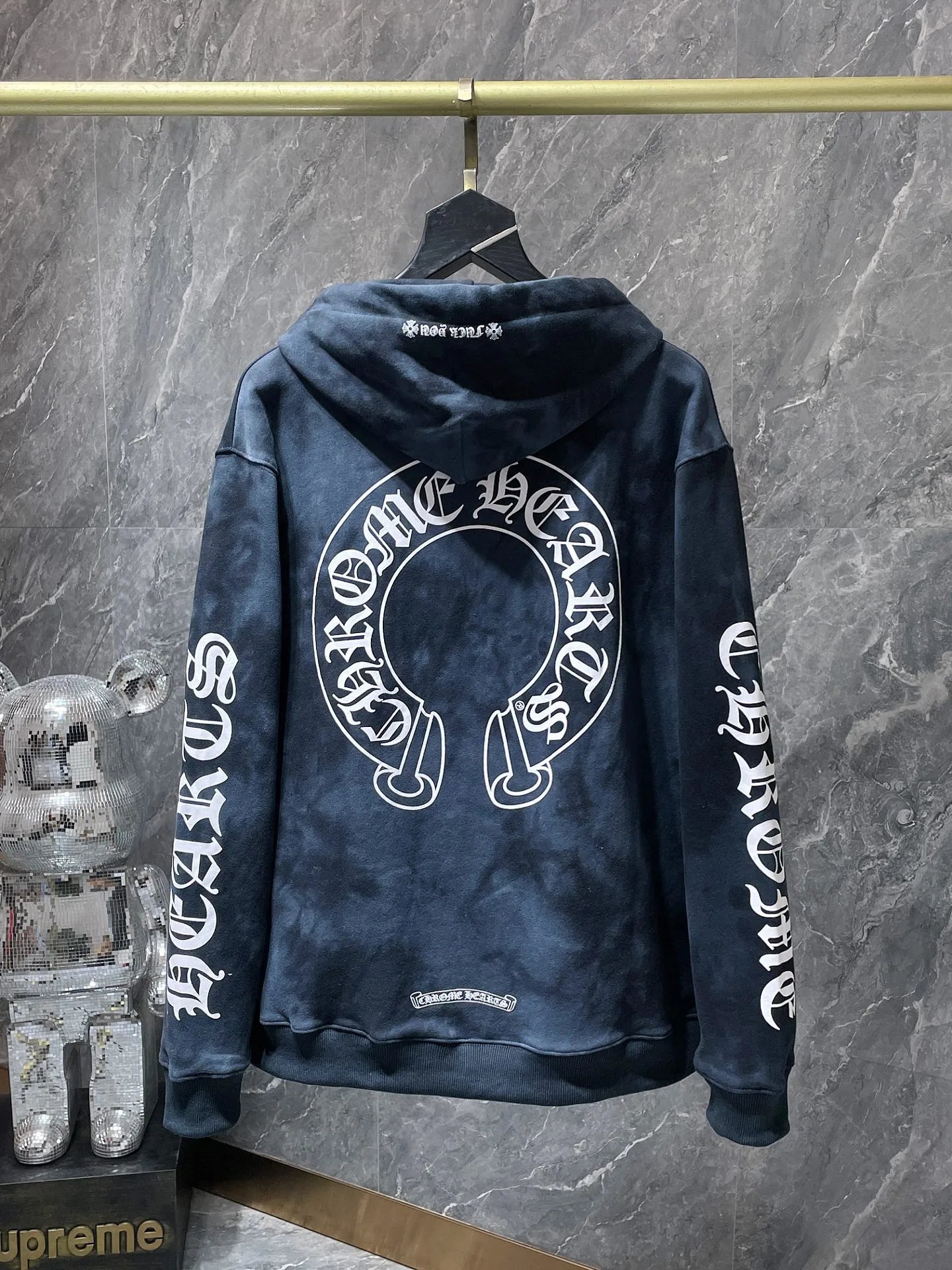 Chrome Hearts Floral Sleeve Hoodie Black - 36