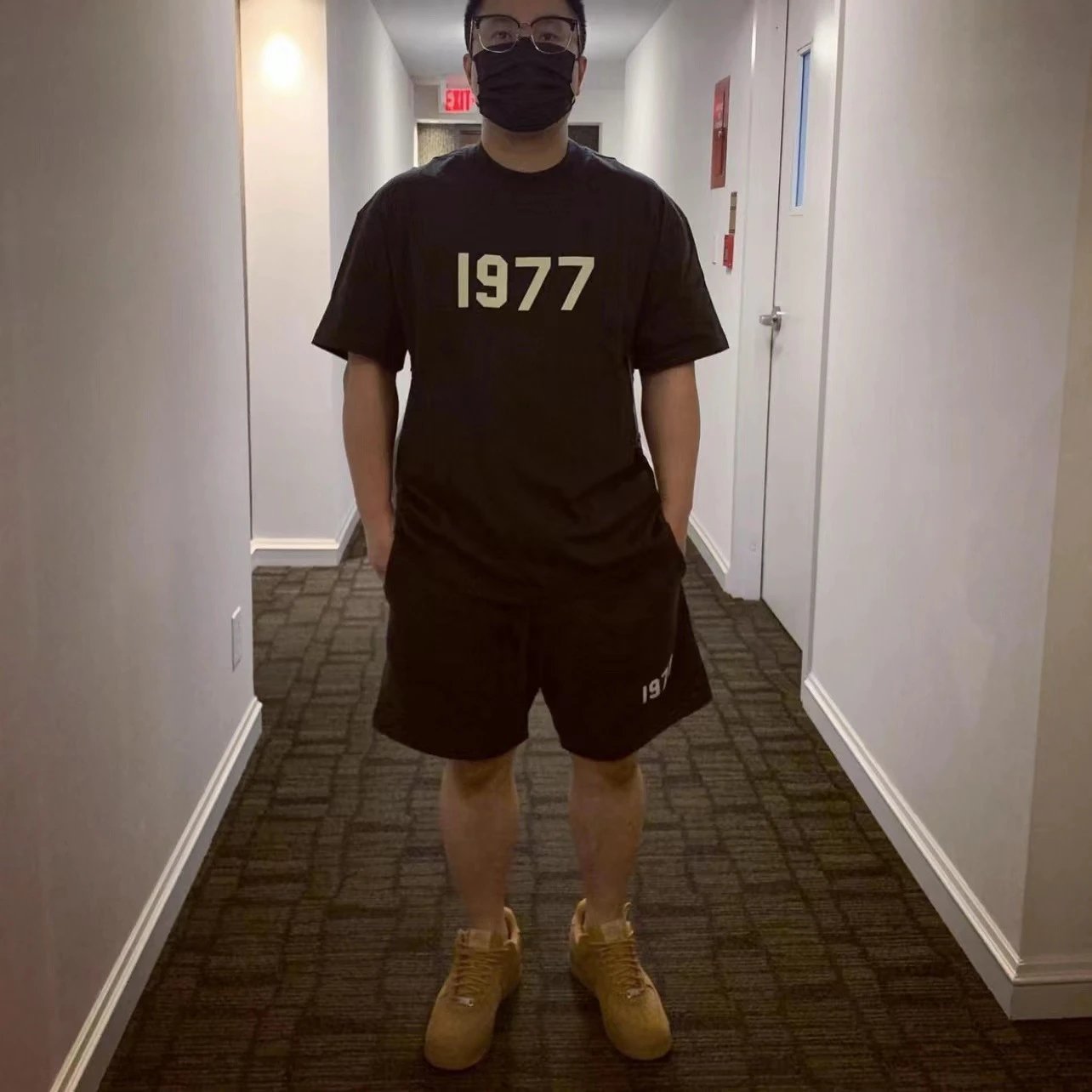 Fear of God Essentials 1977 Black Sweat Shorts - 16