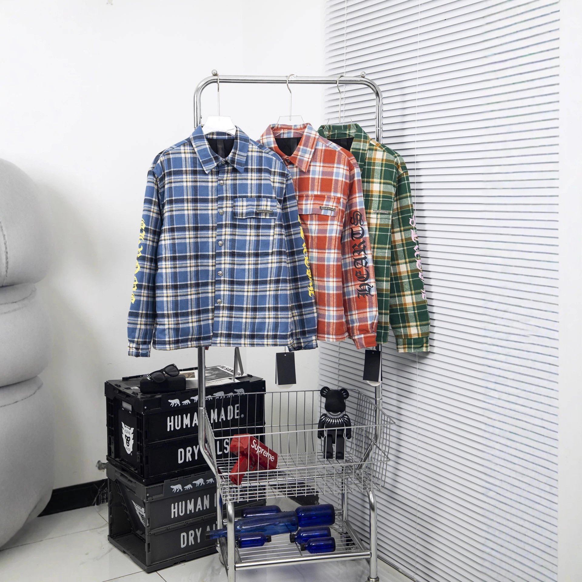 Plaid Long Sleeve Sh