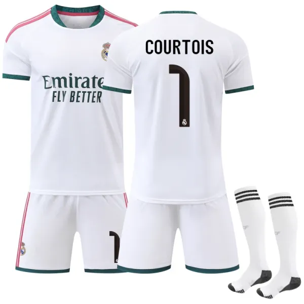 Real Madrid Bellingham #5 Home Jersey Set White - 7