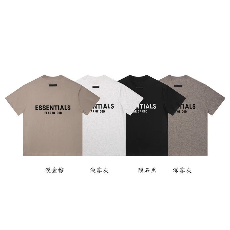 Fear of God Essentials Logo Print Black T-Shirt - 4
