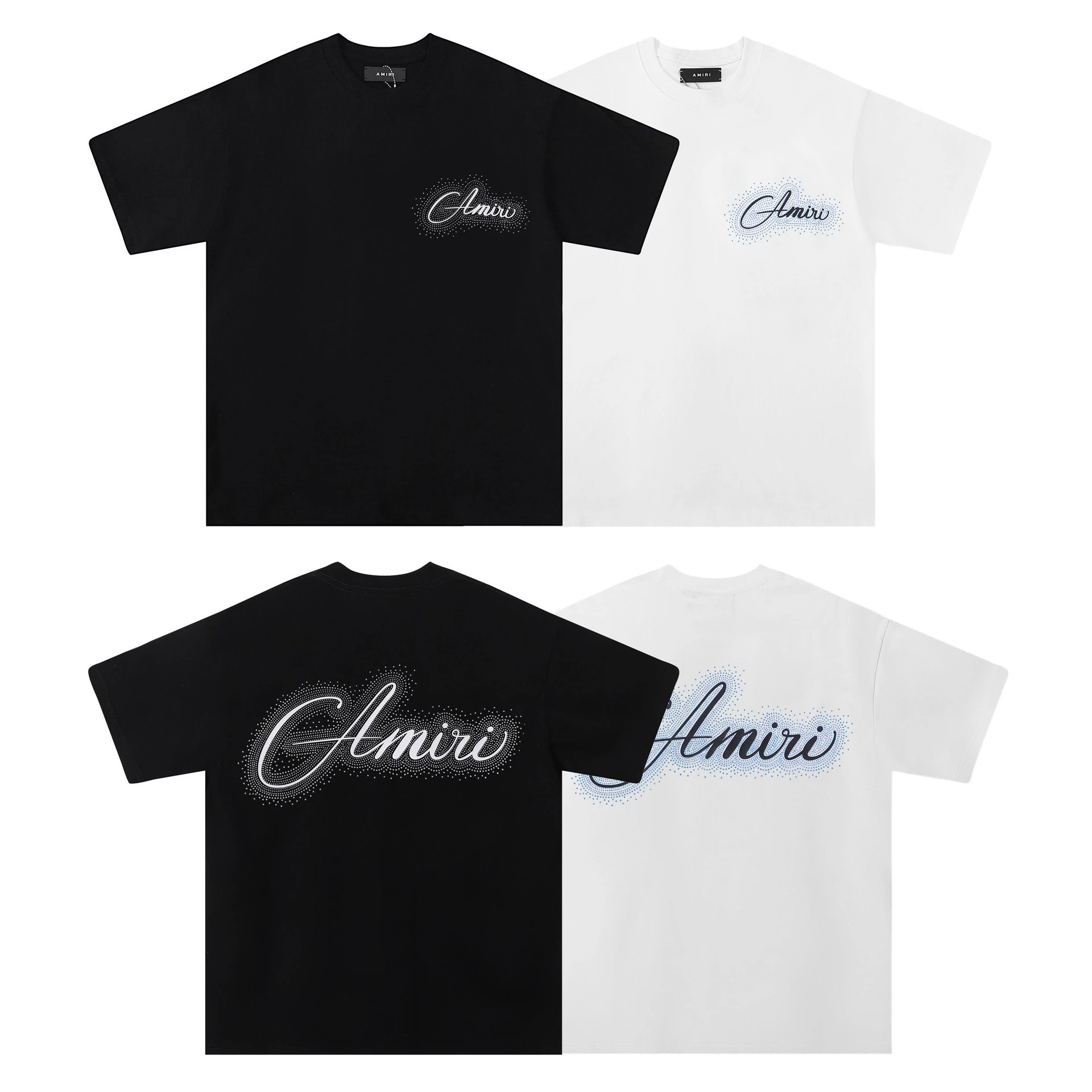 Purple Brand Abstract Print Black T-Shirt - 13