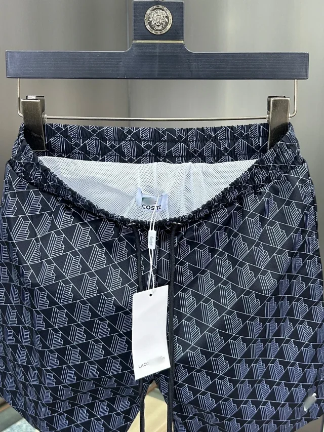 Lacoste Swimwear Men's Geometric Print Swim Shorts product detail image 2