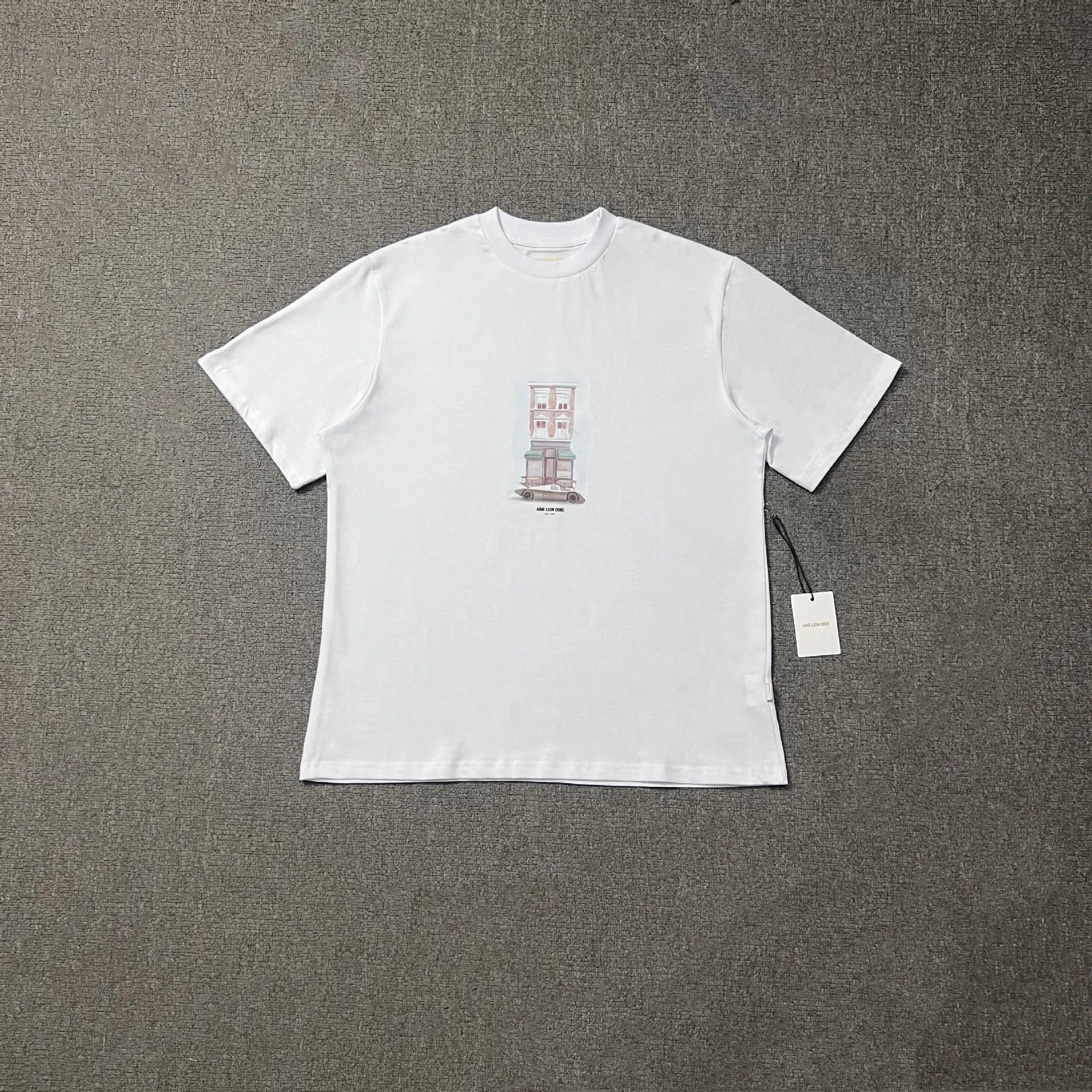 Aimé Leon Dore Apple Logo T-Shirt Black and White - 5