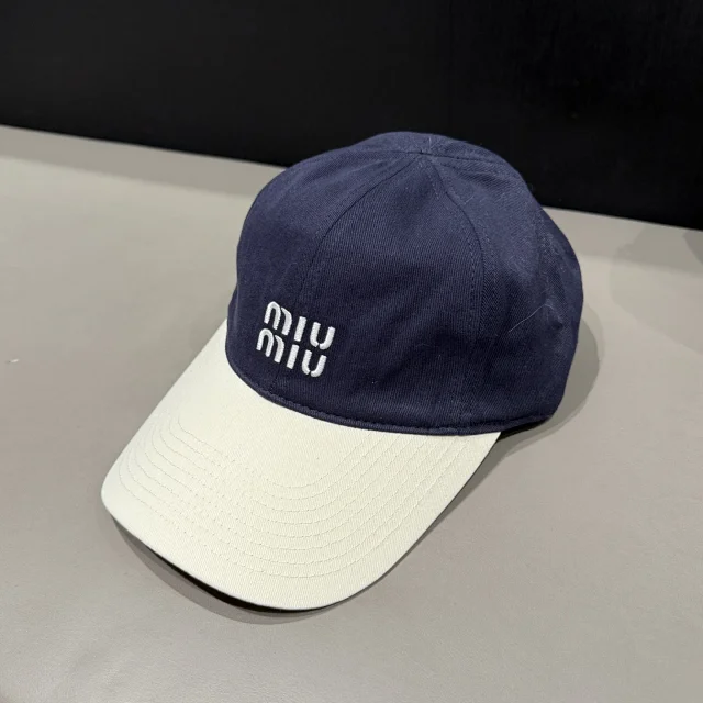 Miu Hats Distressed Logo Baseball Cap product detail image 30
