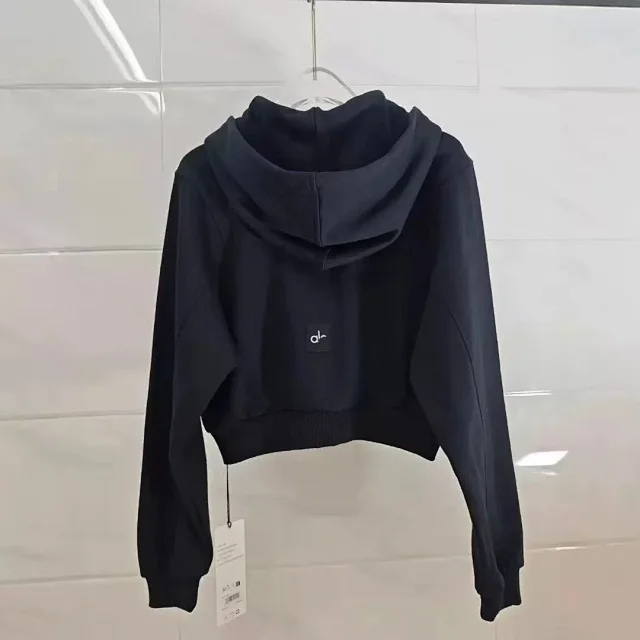Alo Hoodies & Sweatshirts Cropped Zip-Up Hoodie product detail image 4