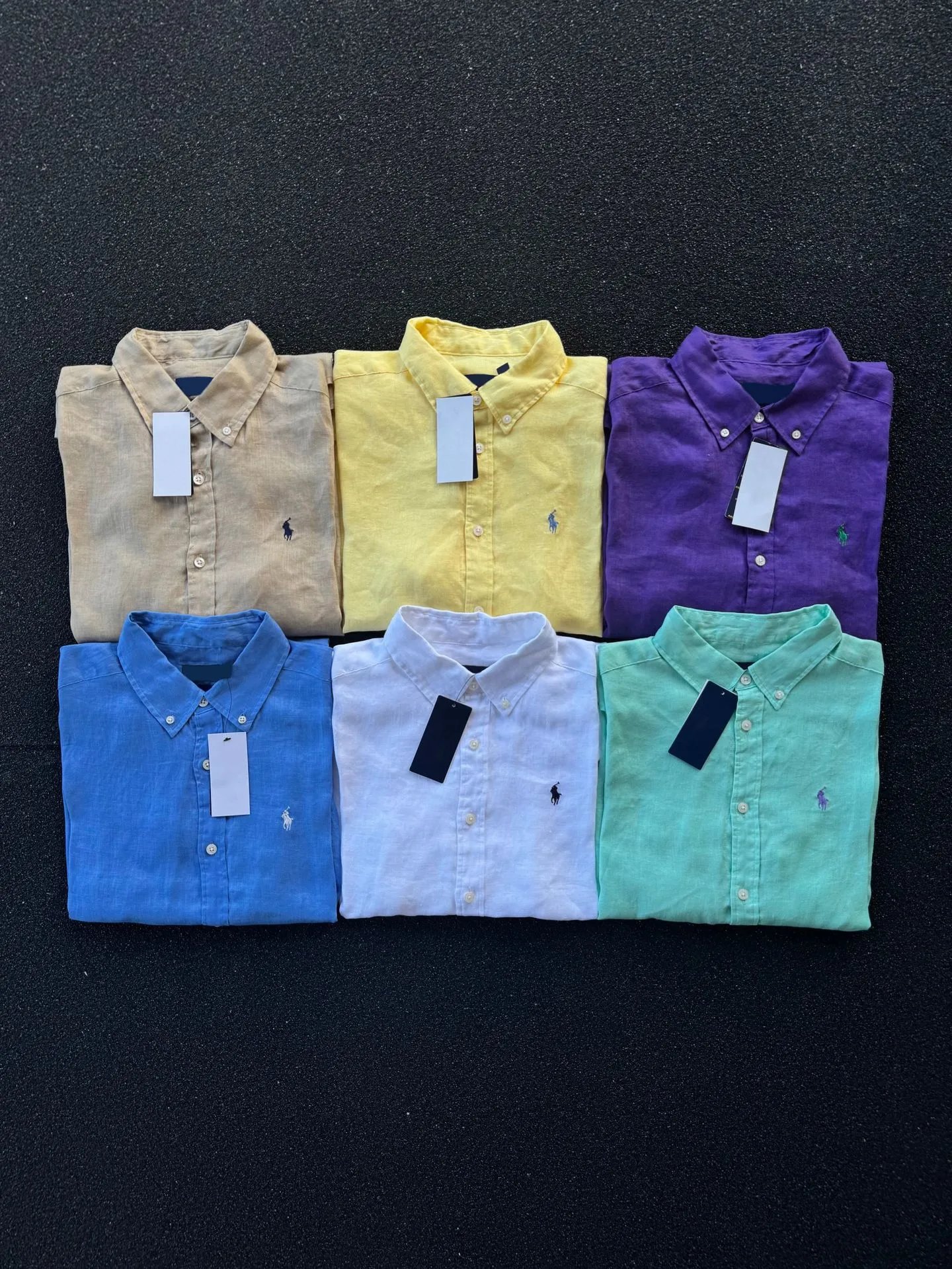 Polo Ralph Lauren Linen Button-Down Shirt Beige - 3