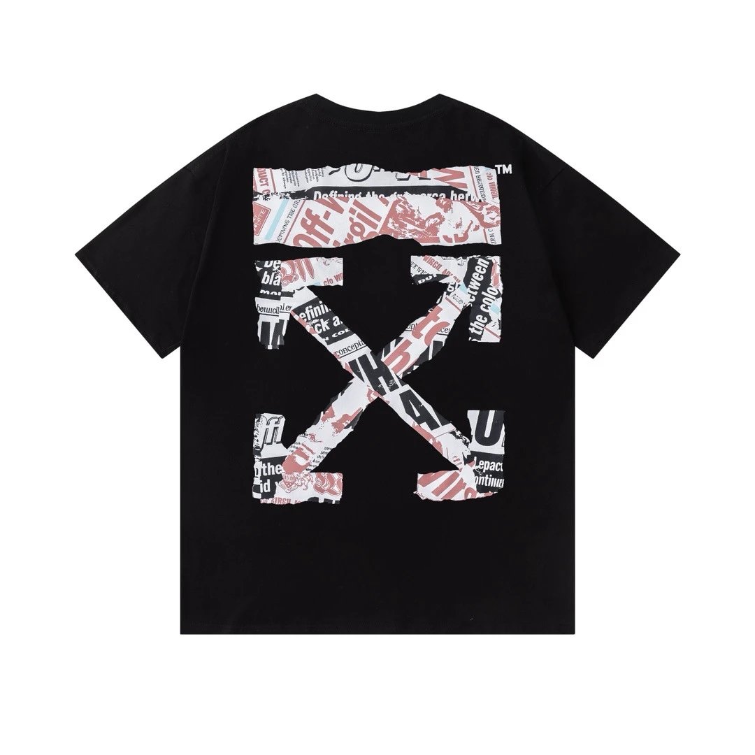 Off-White Floral Logo T-Shirt Black - 12