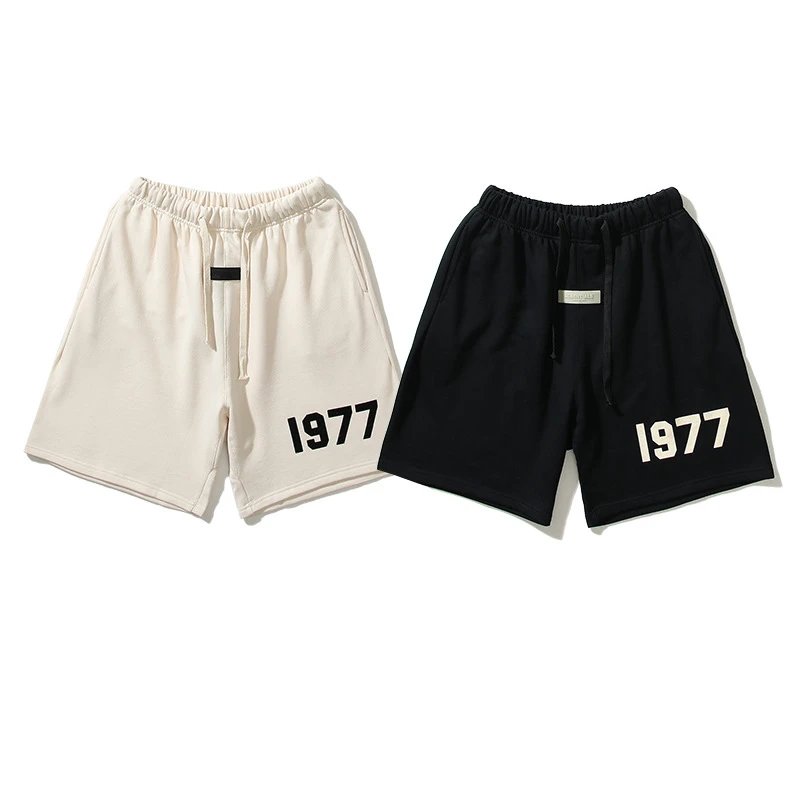 Fear of God Essentials 1977 Black Sweat Shorts - 24