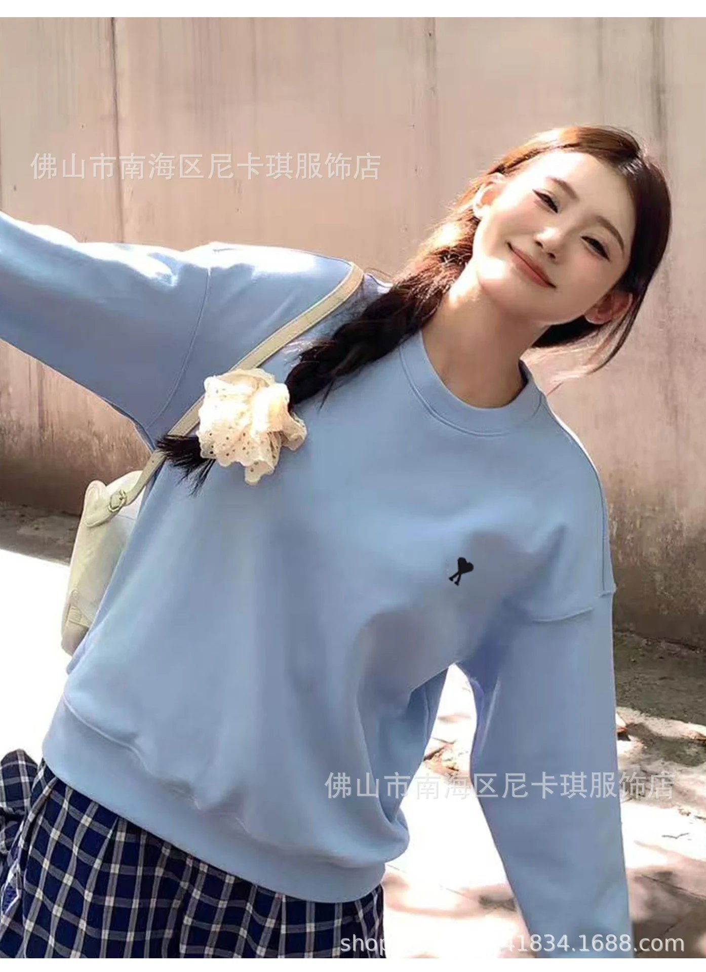 Comme des Garçons Play Heart Logo Gray Crewneck Sweatshirt Sweater - 13