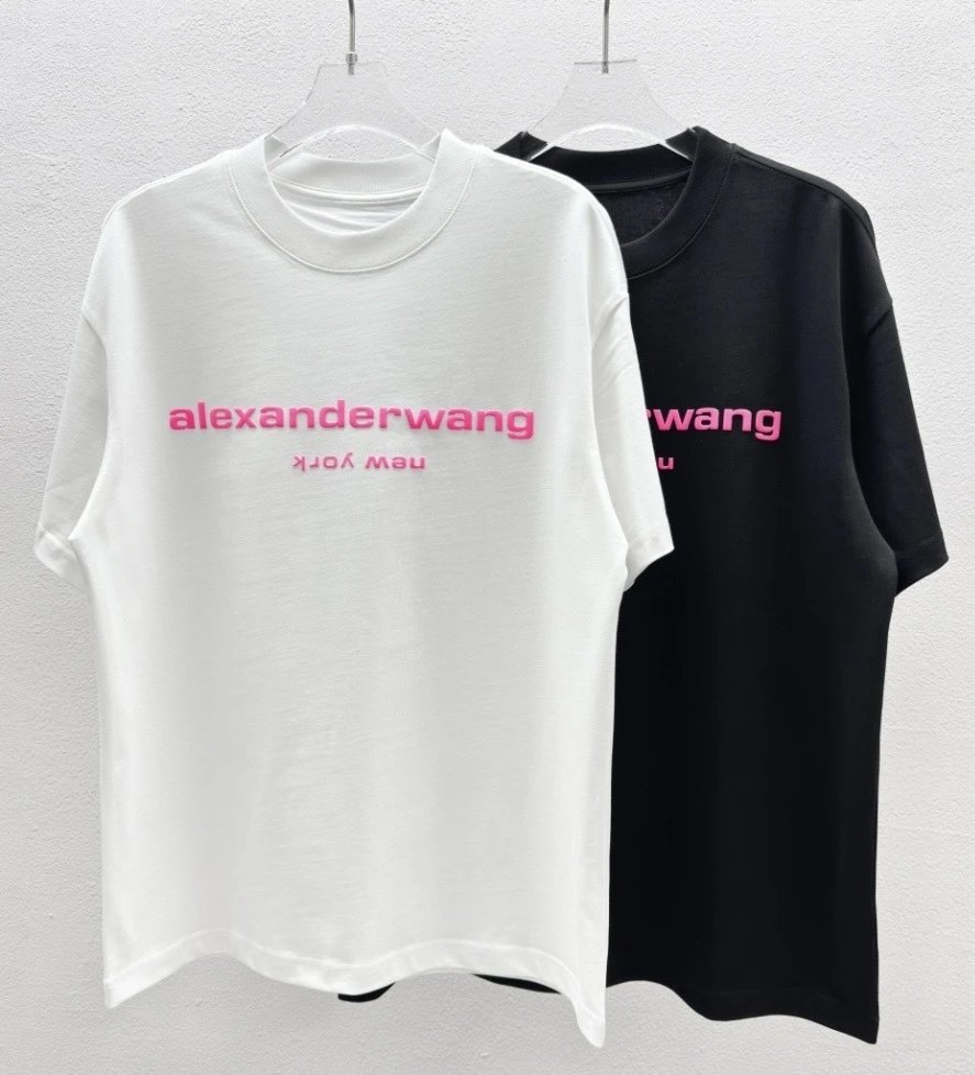 Alexander Wang Logo Neckband T-Shirt Black - 10