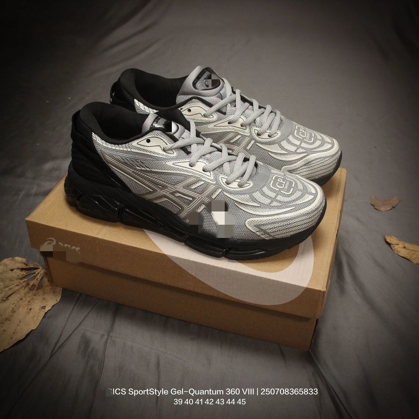 Asics Gel-Quantum 360 VIII Black Sneakers Running Shoes - 10