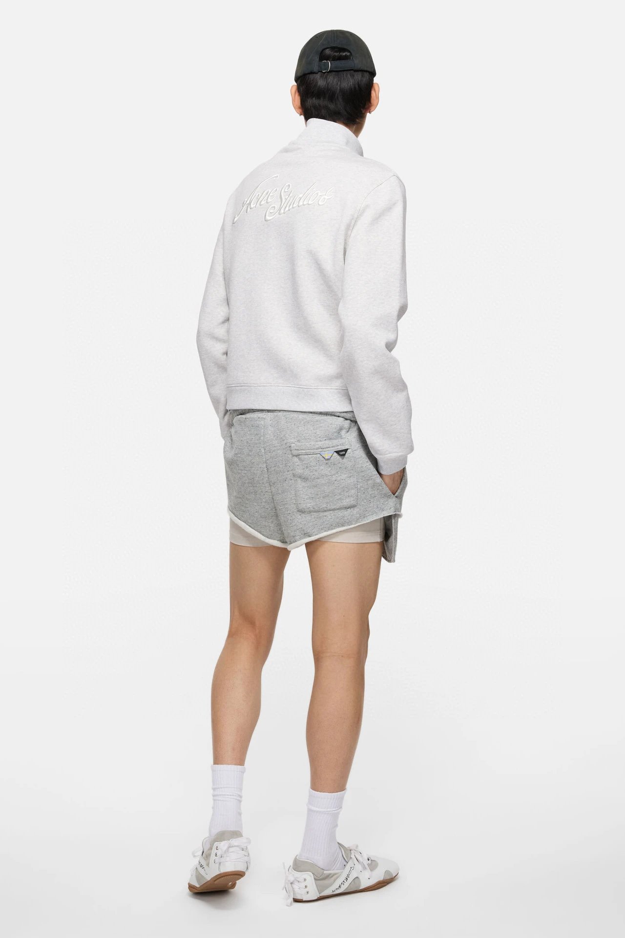 Acne Studios Logo-Embroidered Zip-Up Jacket Navy Outerwear Jacket - 19