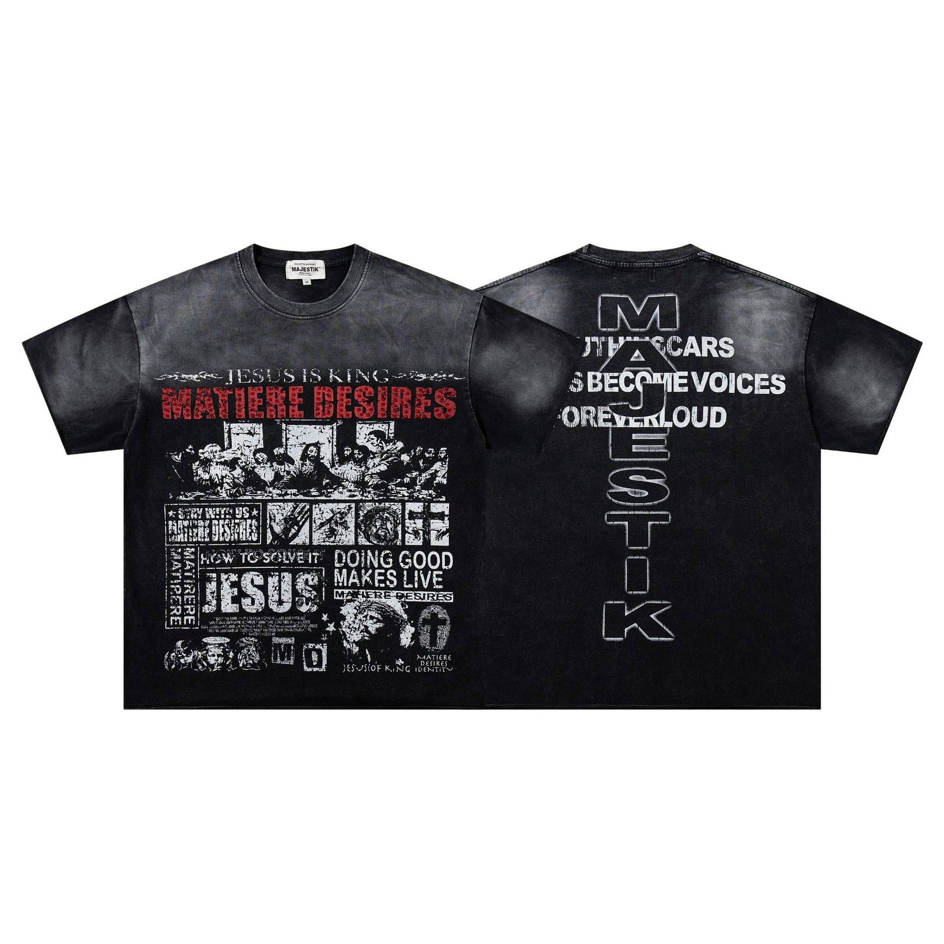 Design Majestik Racing Street Legends Oversized Graphic T-Shirt Black T-Shirts - 24