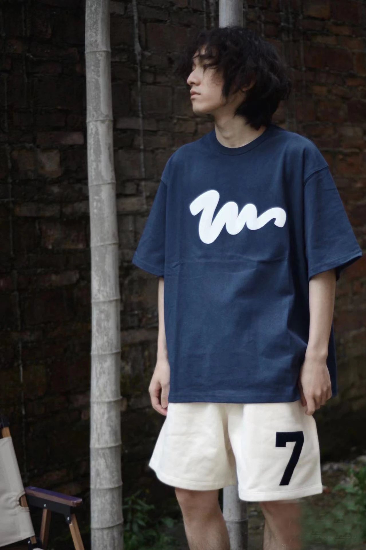 Design Number 7 Navy Sport Shorts - 4