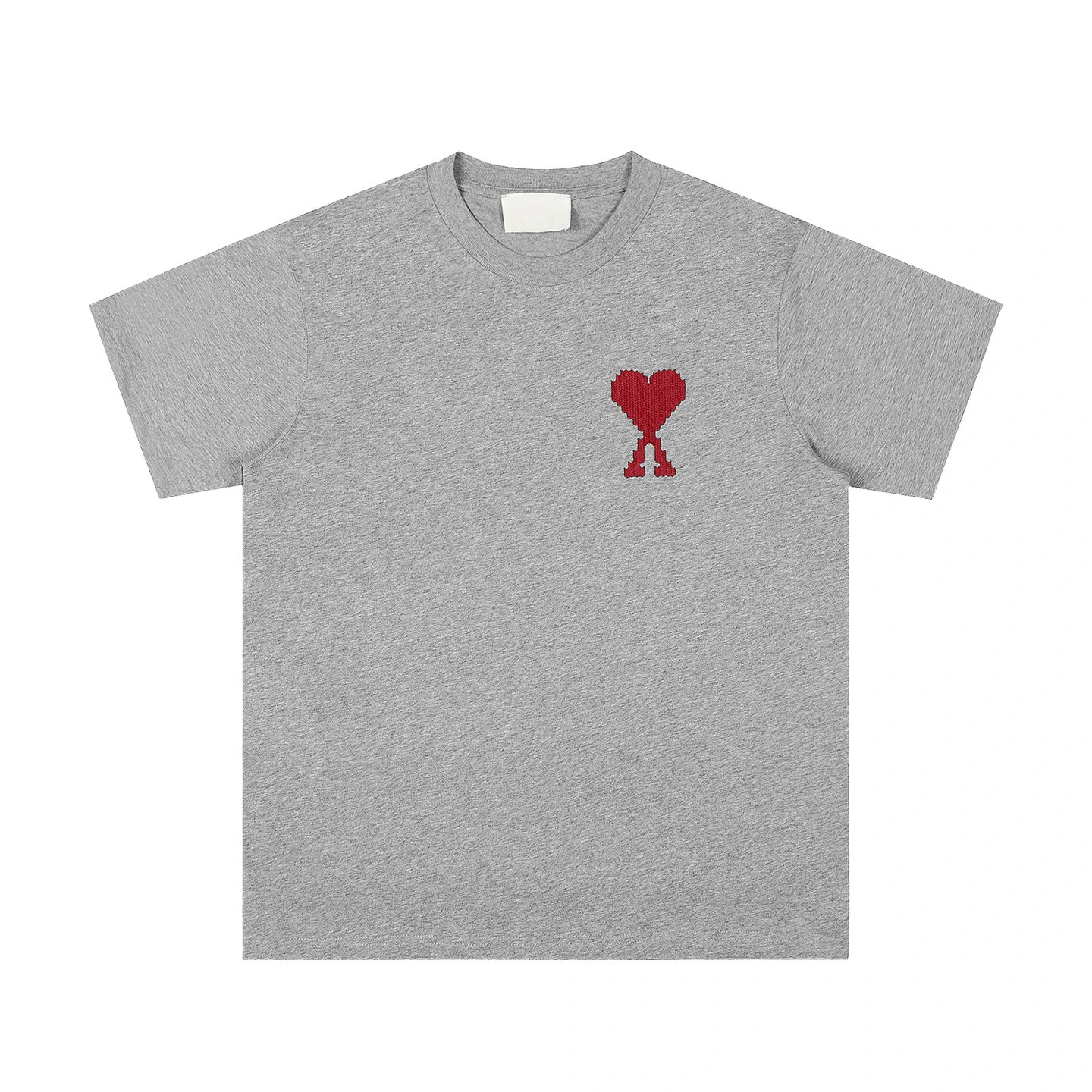 Design Raglan Sleeve T-Shirt with Embroidered Heart Knot Beige / Olive - 30