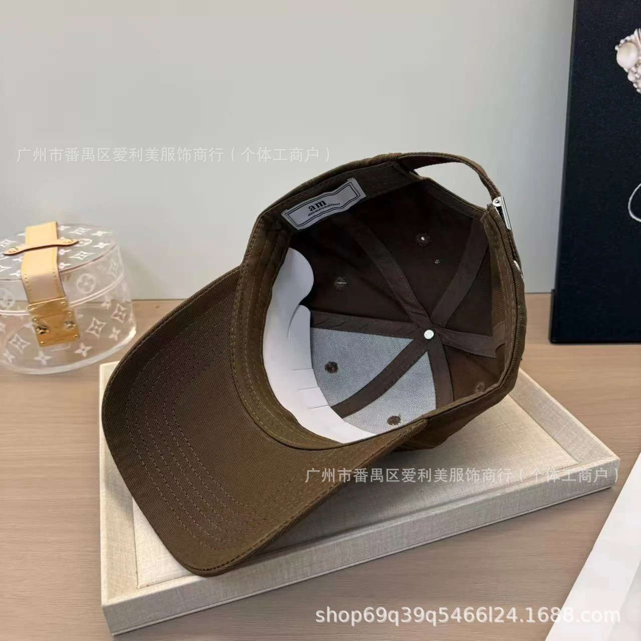 Alexander McQueen AM Logo Beige Baseball Cap - 30