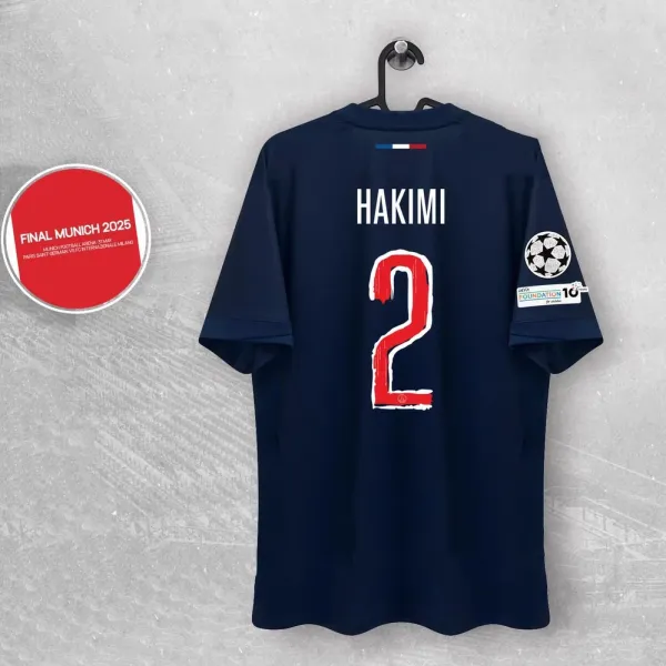Paris Saint-Germain 2024 / 25 Champions League Final Jersey Hakimi #2 Navy - 1