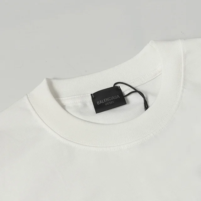 Balenciaga T-Shirts Logo Print Crew Neck product detail image 10