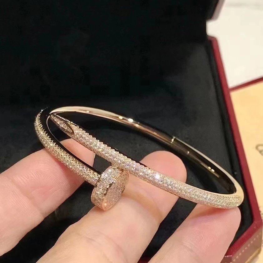Gold Crystal Bangle 