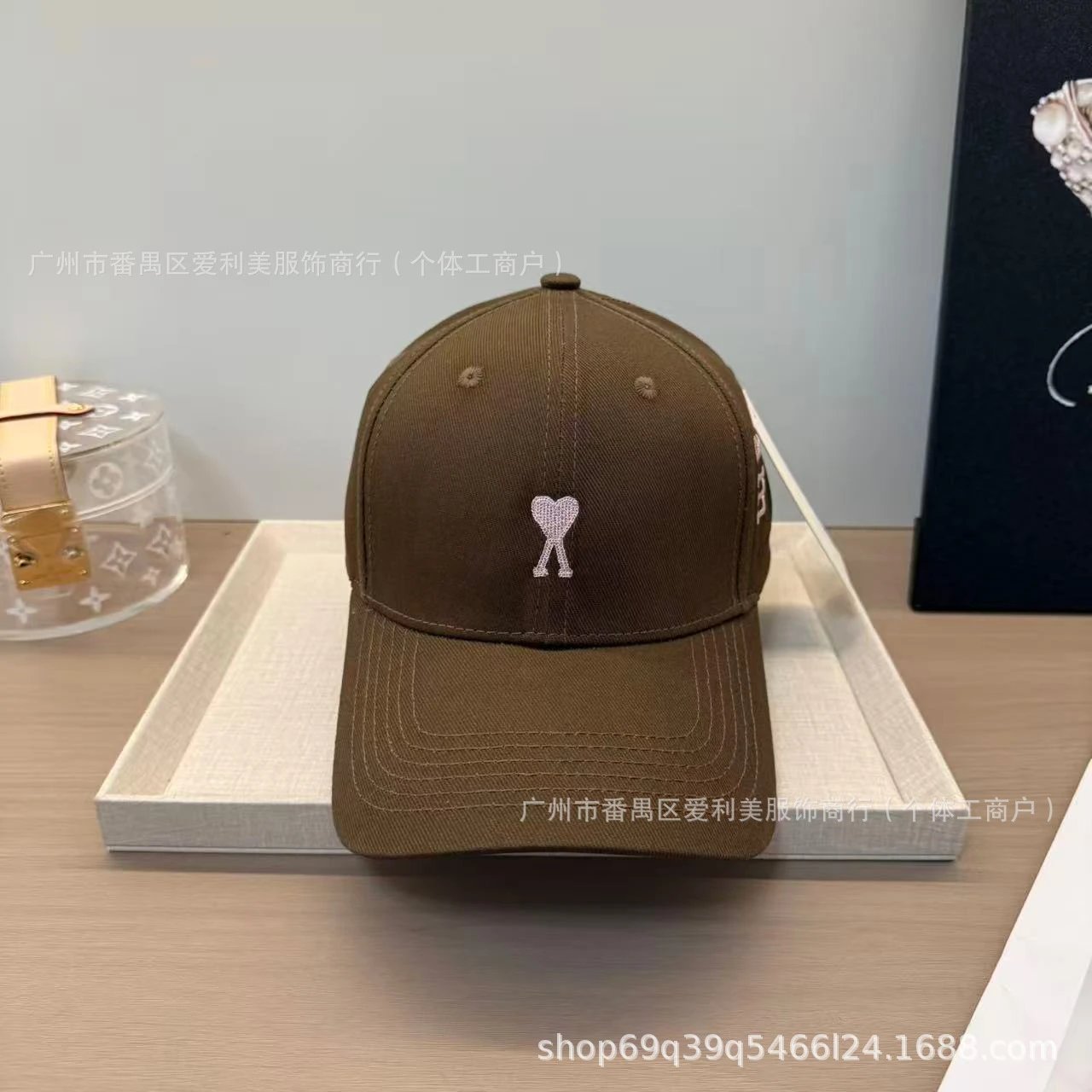 Alexander McQueen AM Logo Beige Baseball Cap - 33