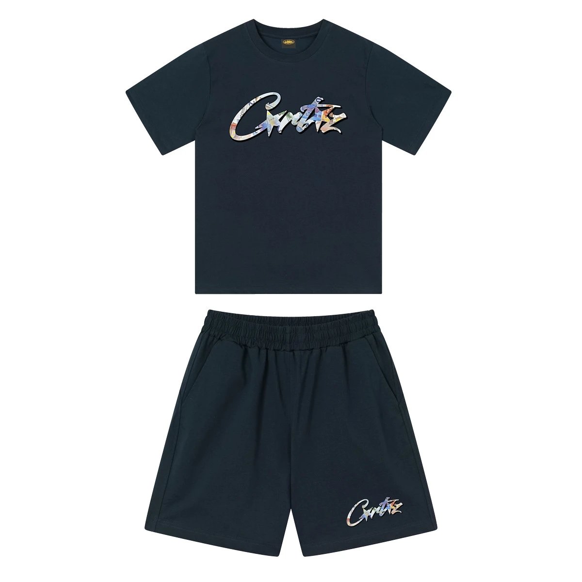 Design Oval Island Graphic Black T-Shirt - 41