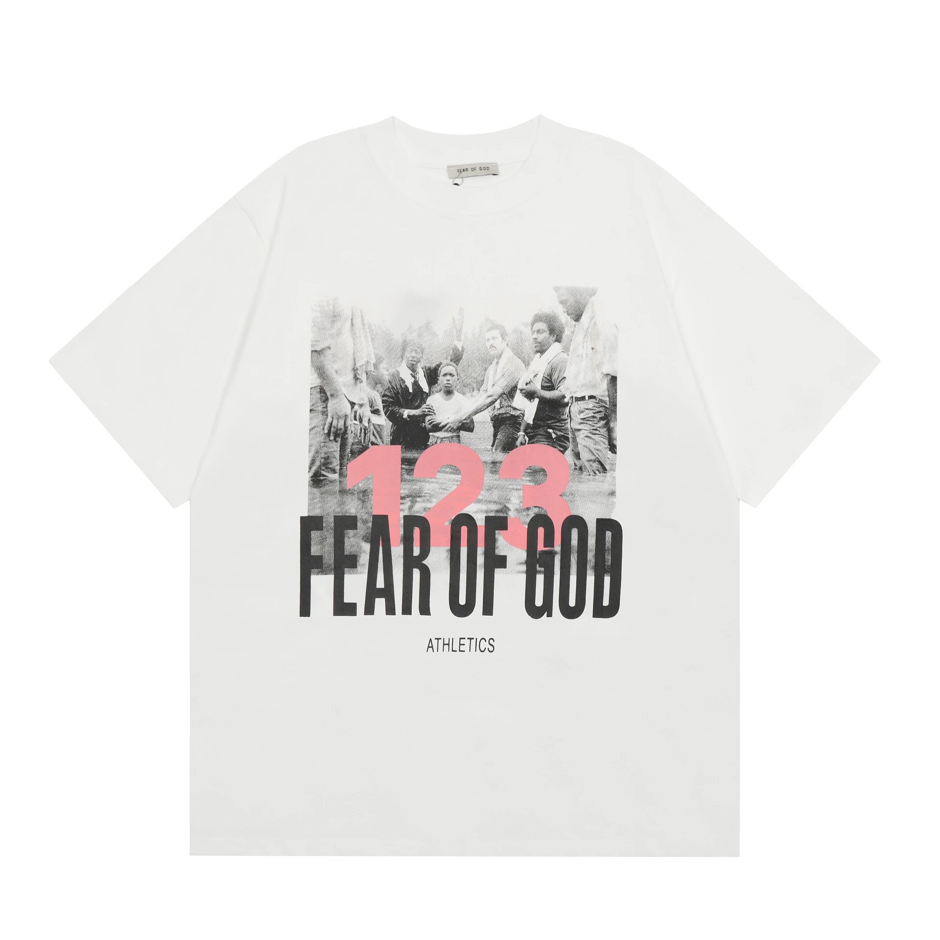 Fear of God Samba Hollywood Howl White T-Shirt - 7