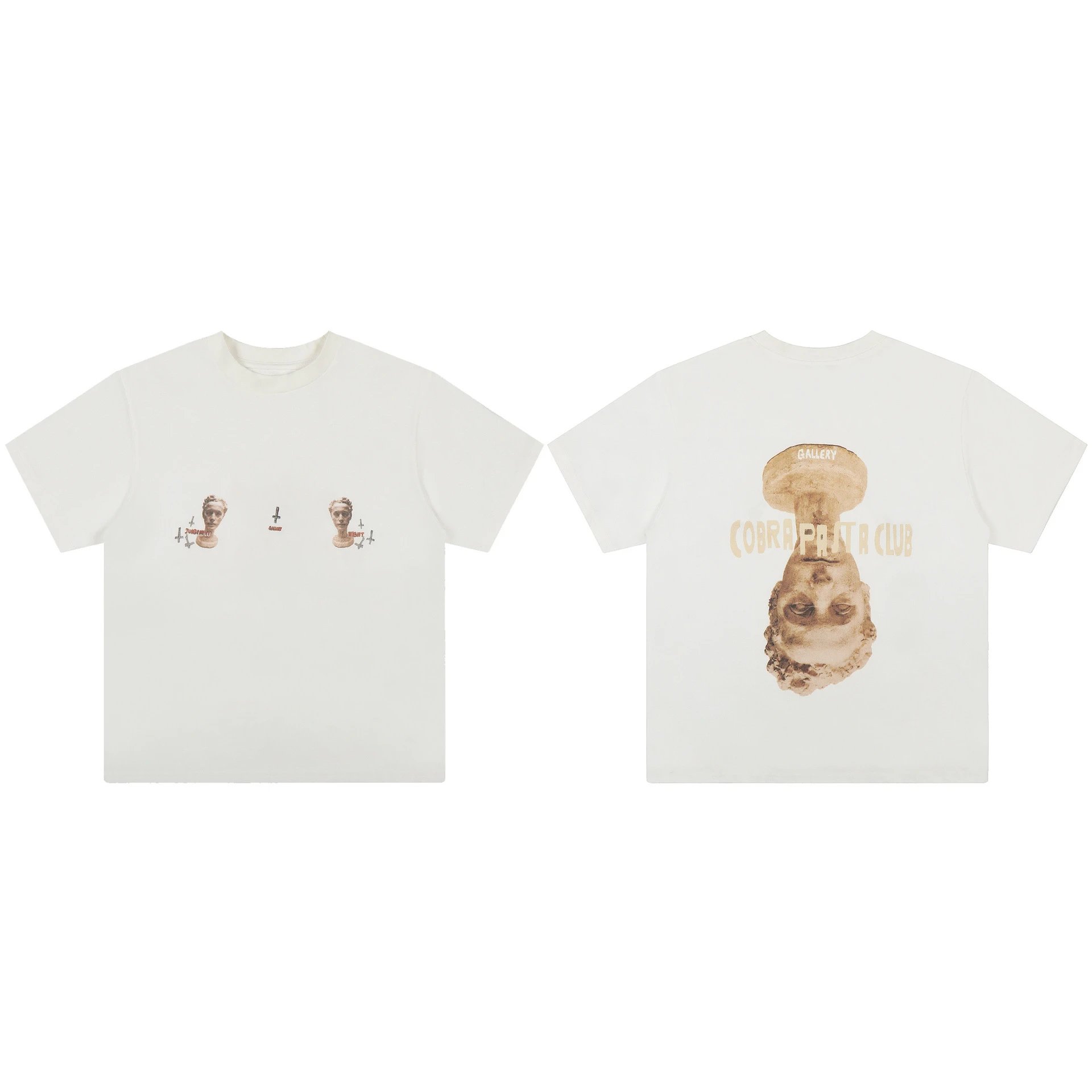 Design Visual Space Betty Boop Motor Cycle Club Beige T-Shirt T-Shirts - 15