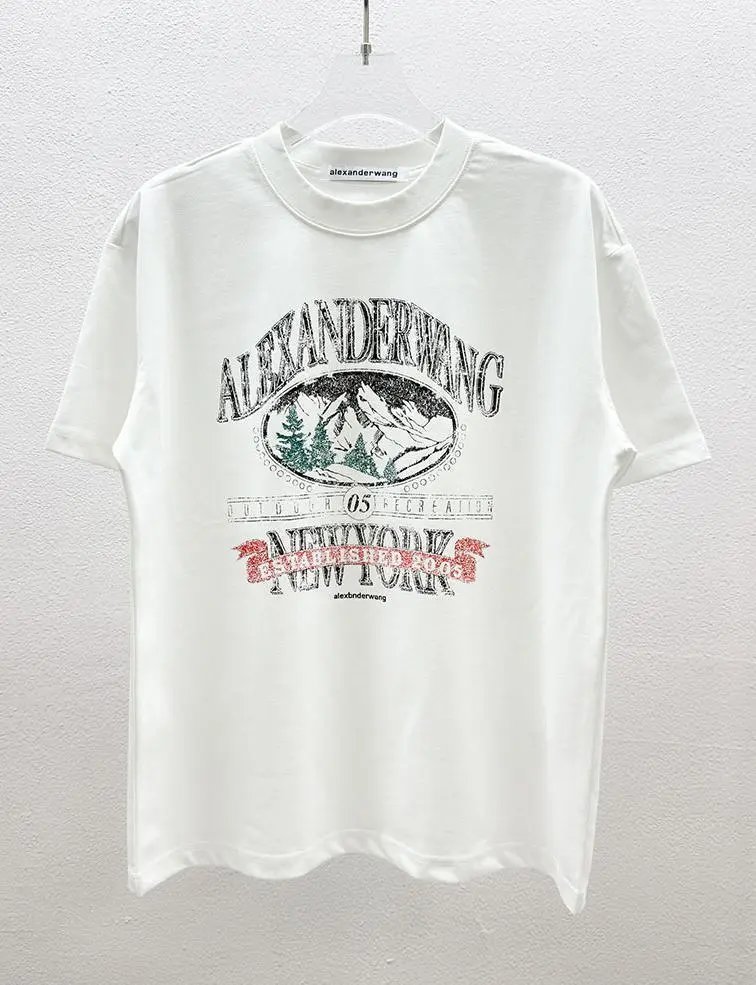 Alexander Wang Logo Neckband T-Shirt Black - 5