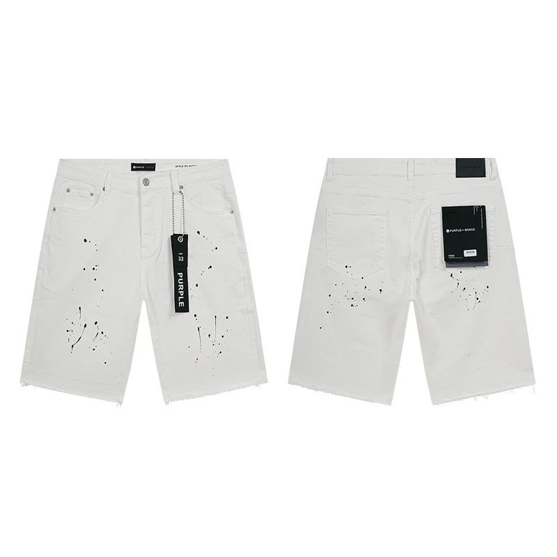 Amiri Logo-Print Distressed Denim Shorts Blue - 19