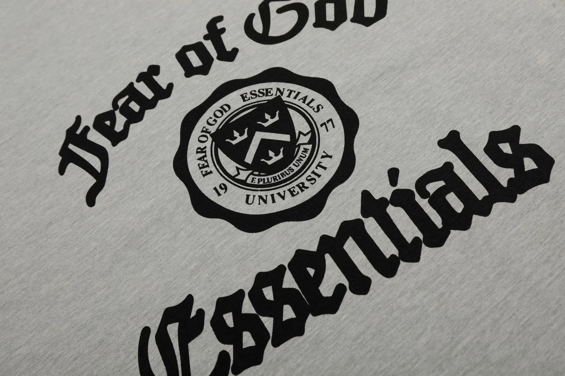 Fear of God Essentials University Print Navy T-Shirt - 14