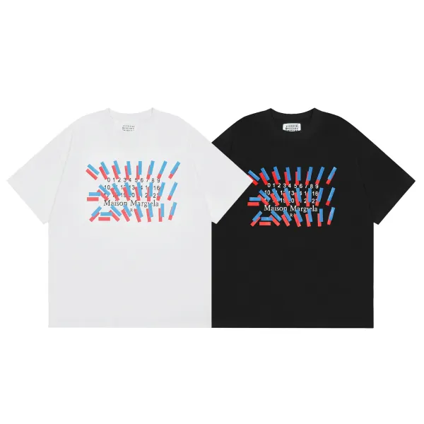 Maison Margiela Calendar Print Oversized T-Shirt Black - 22
