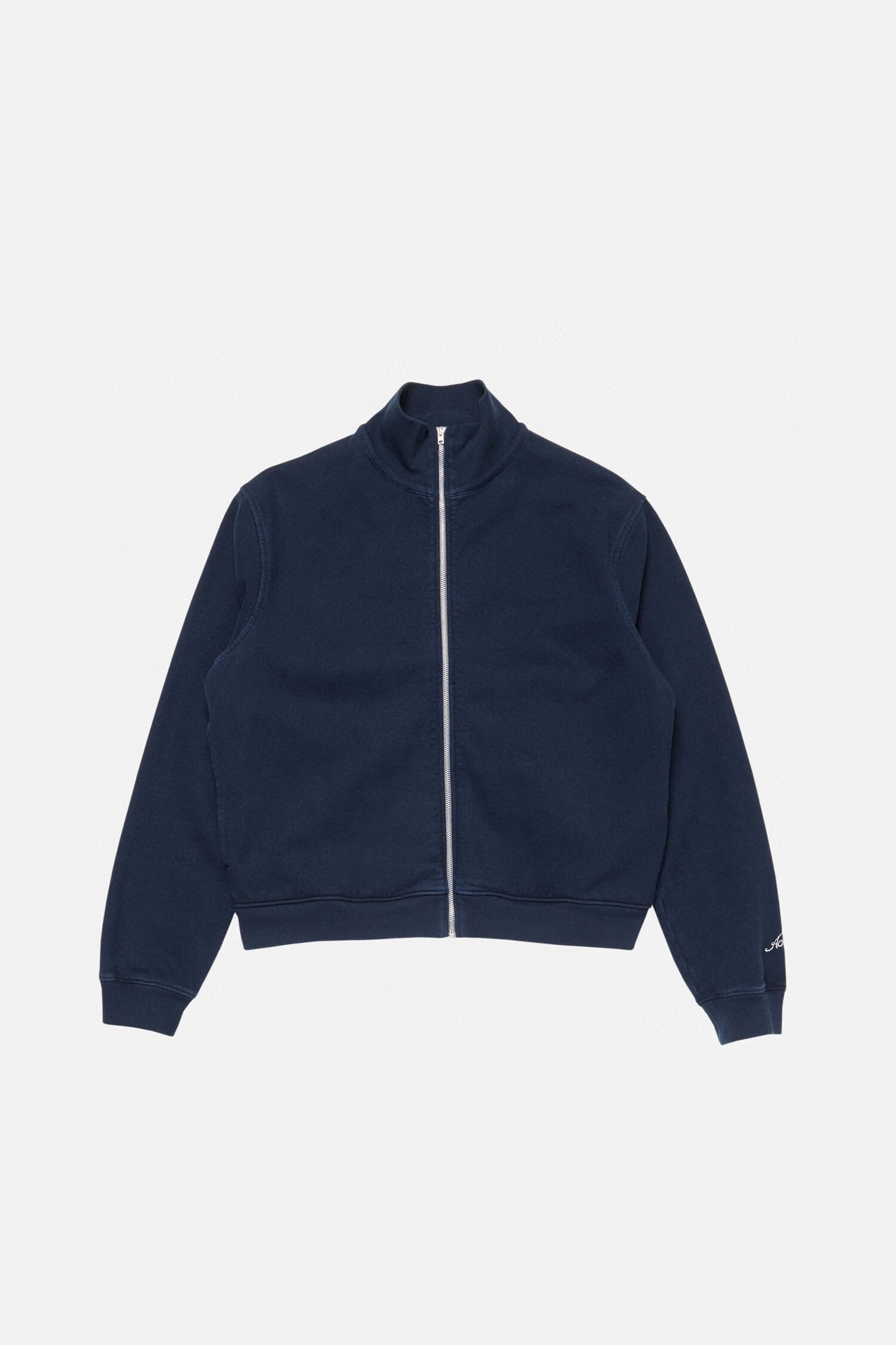 Acne Studios Logo-Embroidered Zip-Up Jacket Navy Outerwear Jacket - 33