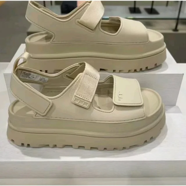 Lacoste Sandals Platform lug-sole hook-and-loop product detail image 4