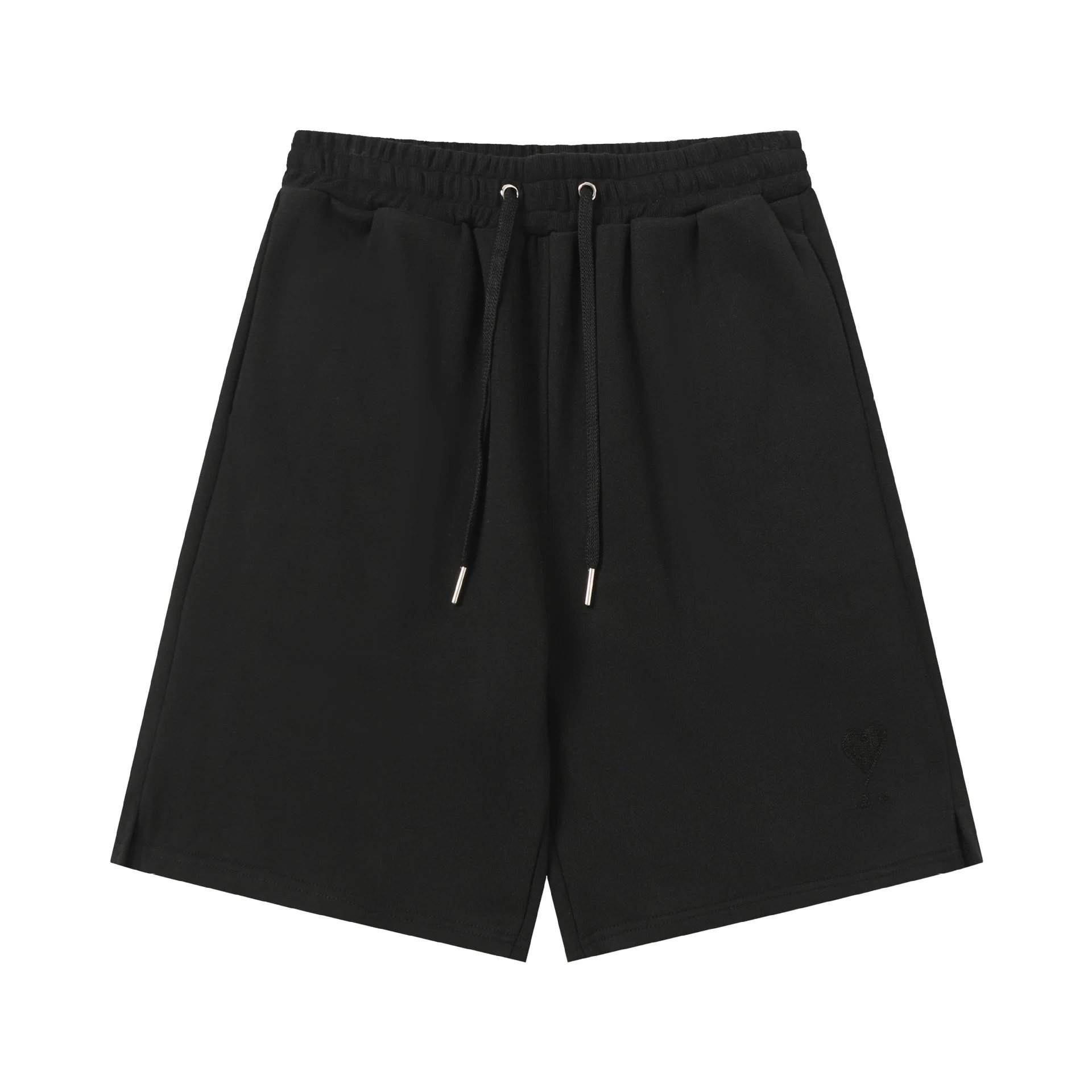 Design Heart Balloon Embroidered Sweatshorts Gray Shorts - 8