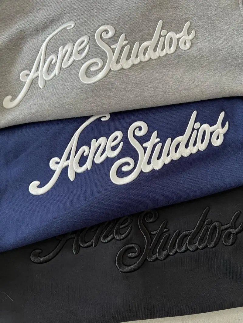 Acne Studios Logo-Embroidered Zip-Up Jacket Navy Outerwear Jacket - 49