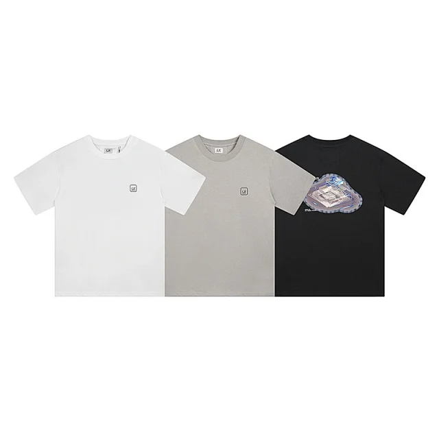 C.P. Company T-Shirts Logo Print Crewneck Short-Sleeve T-Shirt product detail image 38