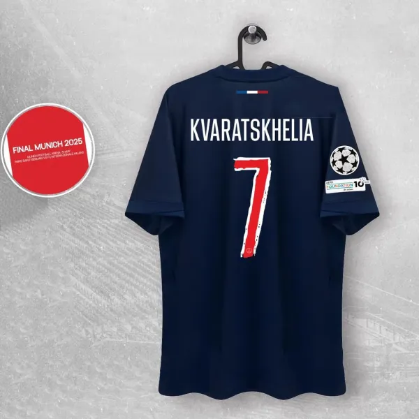 Paris Saint-Germain 2025 UEFA Champions League Final Away Jersey Navy - 1