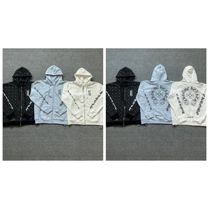 Chrome Hearts Hoodies & Sweatshirts Graphic Full-Zip Hooded Sweatshirt — 5021 black