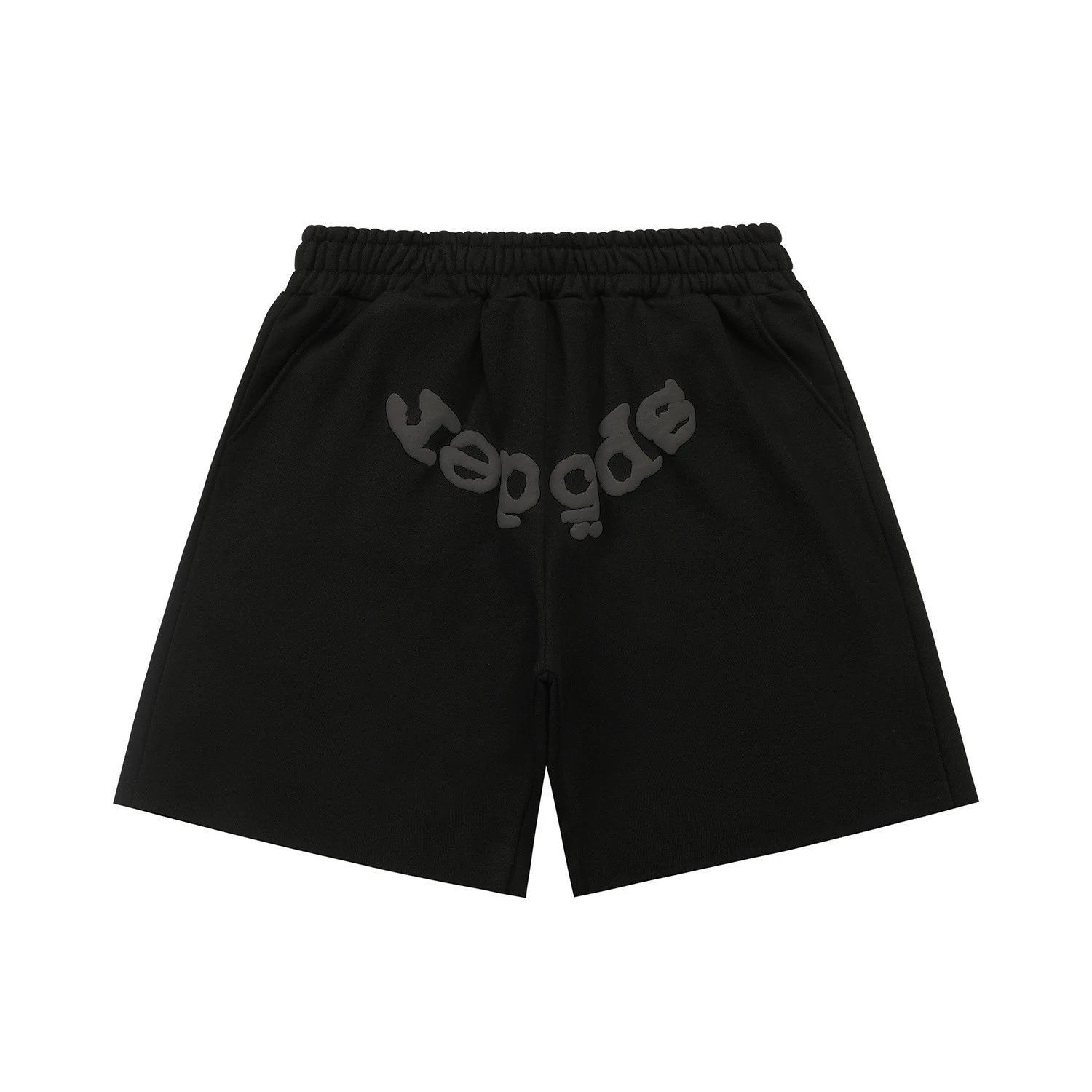 Design YOPGAS Spiderweb Print Red Layered Shorts - 11