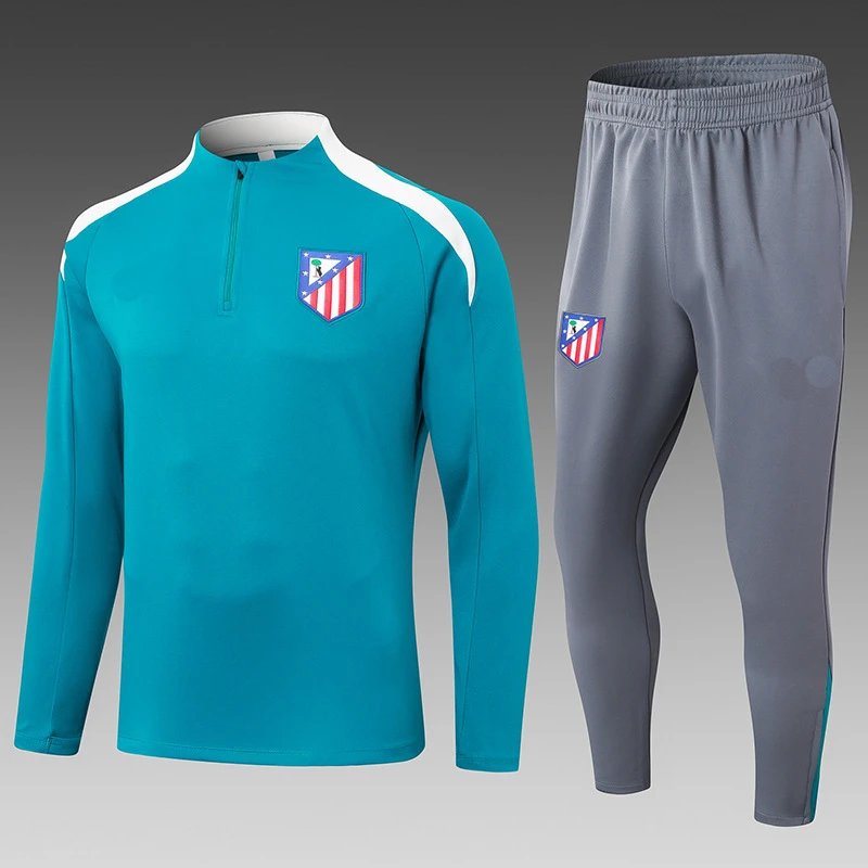 Juventus Training Tracksuit Navy Blue with Orange and Light Blue Accents - 37