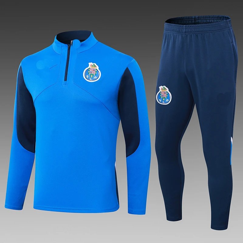Juventus Training Tracksuit Navy Blue with Orange and Light Blue Accents - 14