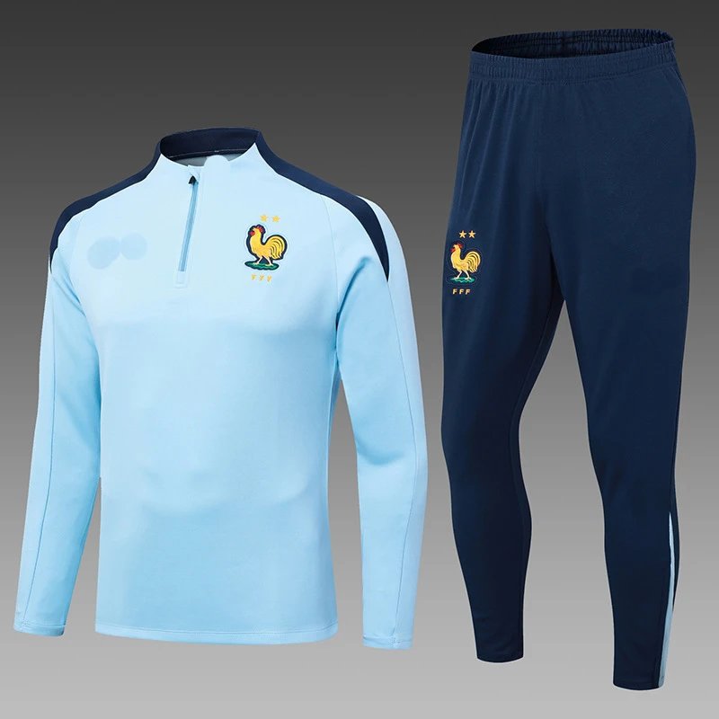Juventus Training Tracksuit Navy Blue with Orange and Light Blue Accents - 23