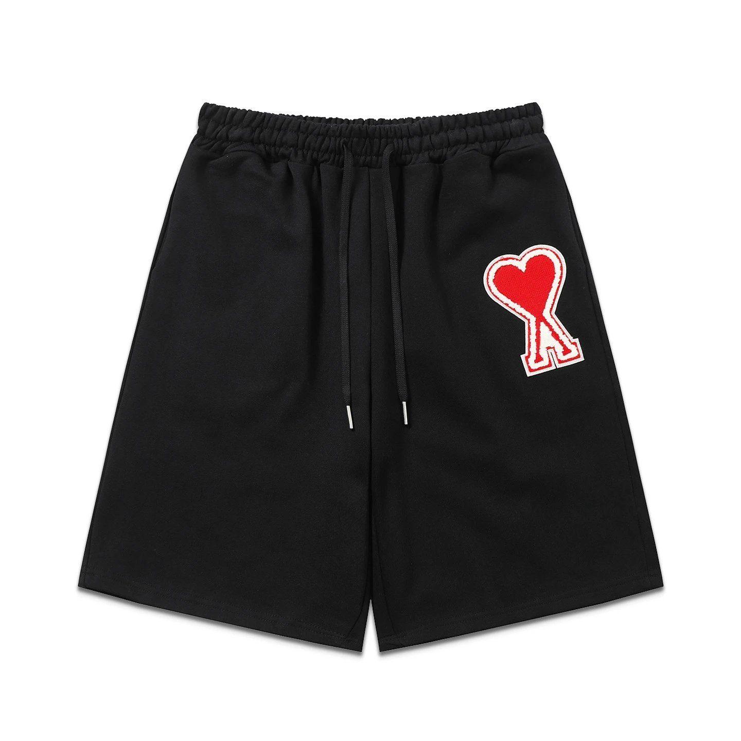 Comme des Garçons Play Heart Logo Sweat Shorts Black - 20