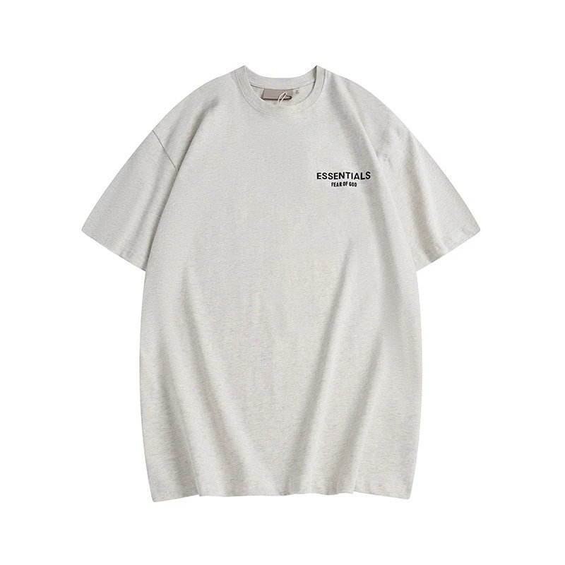 Fear of God Essentials Logo Print Oversized T-Shirt Beige - 10