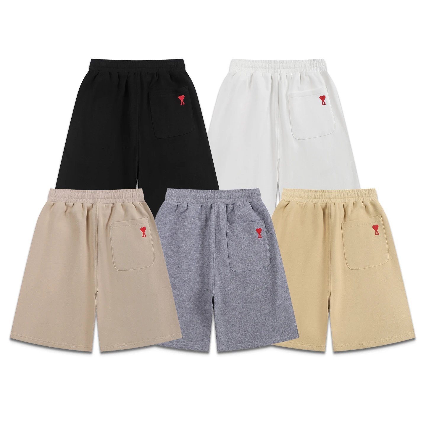 Comme des Garçons Play Heart Logo Sweat Shorts Black - 3