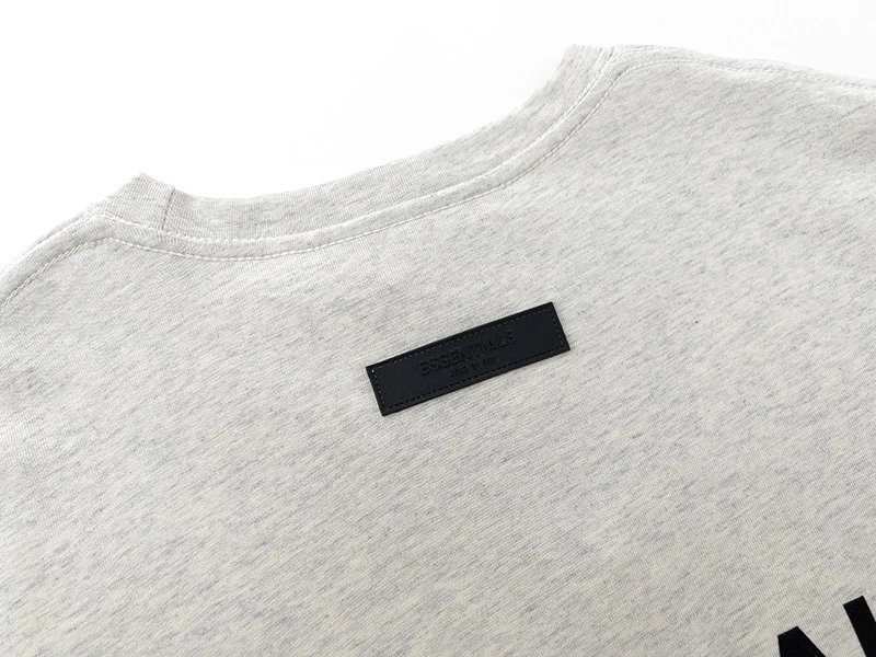 Fear of God Essentials Logo Print Oversized T-Shirt Beige - 19