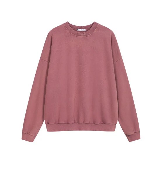 Acne Studios Hoodies & Sweatshirts Logo-print zip and crewneck — 3042 Washed Purple