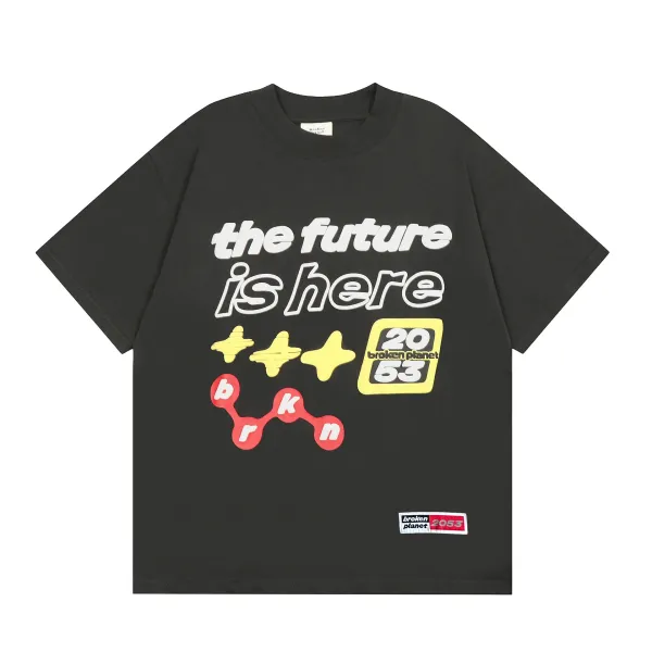 Broken Planet The Future Is Here Graphic T-Shirt Black - 1